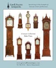 Ad for antique clocks for sale by Gary Sullivan Antiques