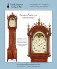 Ad for an antique Federal tall case clock by John Bailey