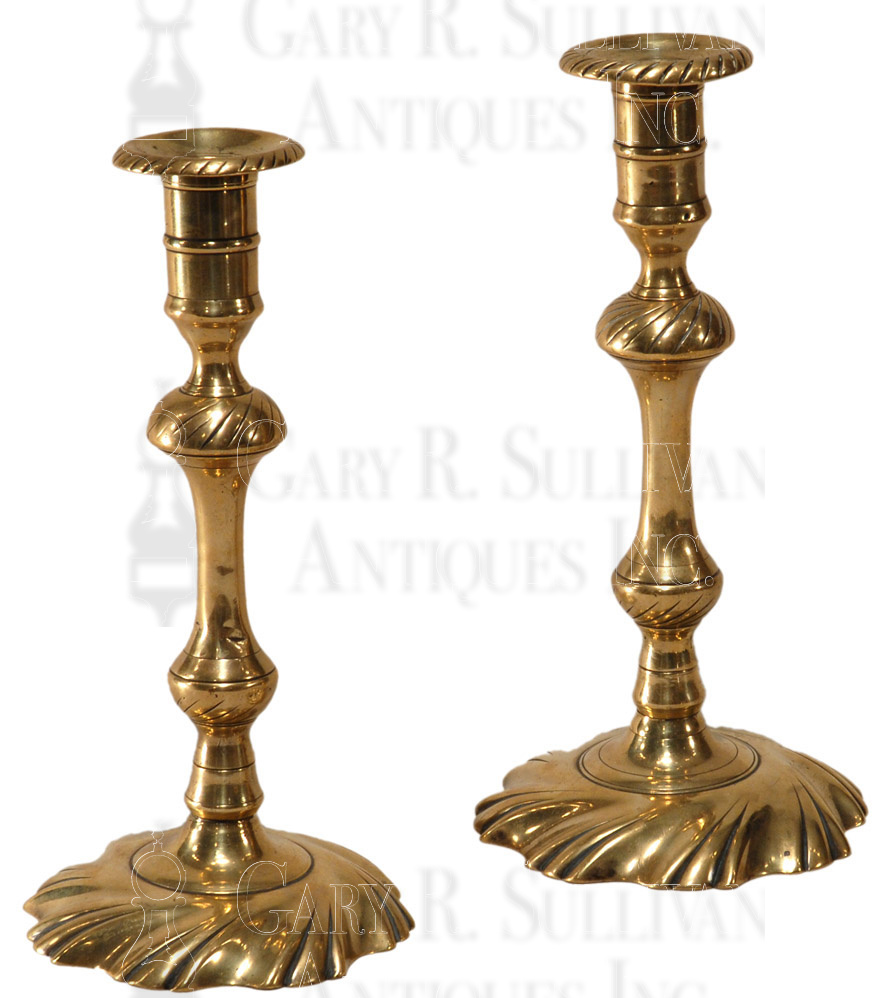 Queen Anne Candlesticks, English Or American