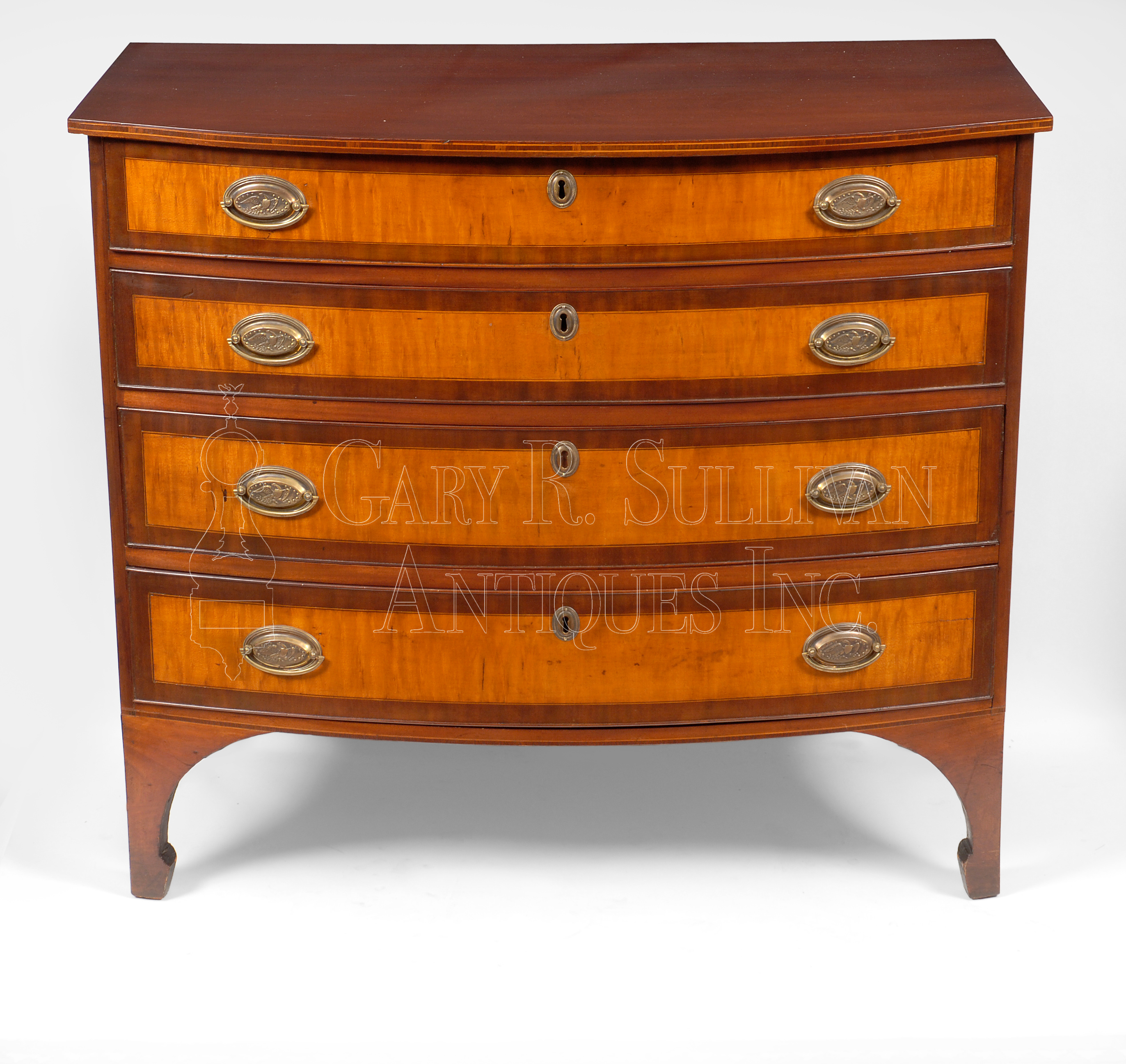 Federal Inlaid Chest, Weymouth, Mass