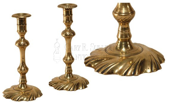 Queen Anne Candlesticks, English Or American