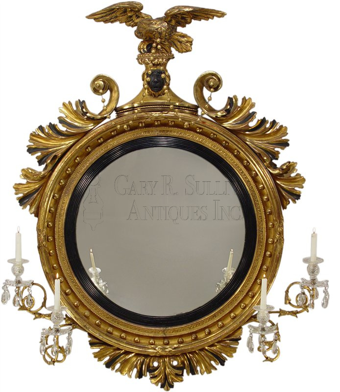 Classical Girandole Mirror, American or British