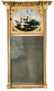 Labeled Federal Mirror, Charlestown, Mass