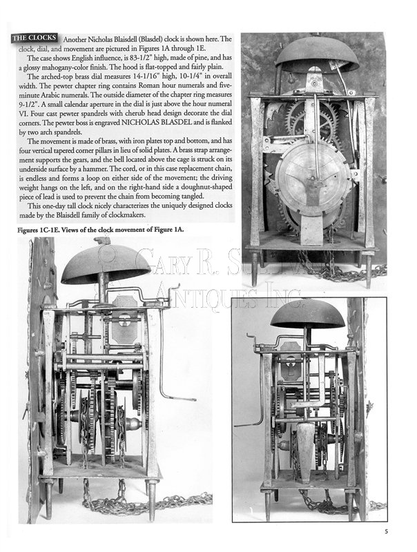 Nicholas Blasdel Tall Clock (Amesbury, Mass.)