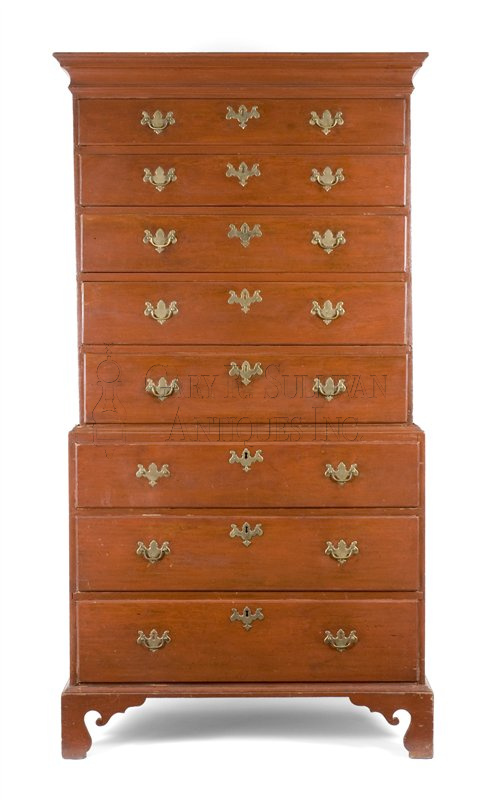 Chippendale Chest On Chest, Eastern, CT or RI