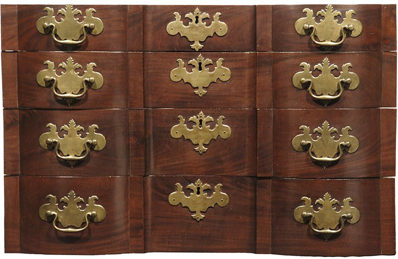 Chippendale Block Front Chest, Boston, Mass