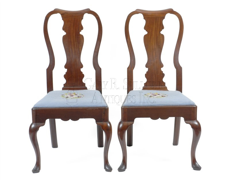 Pair of Chippendale Dining Chairs, Newport, RI