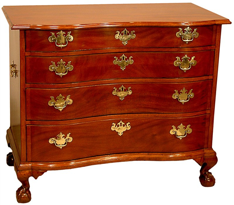 Chippendale Oxbow Chest, Boston, Mass