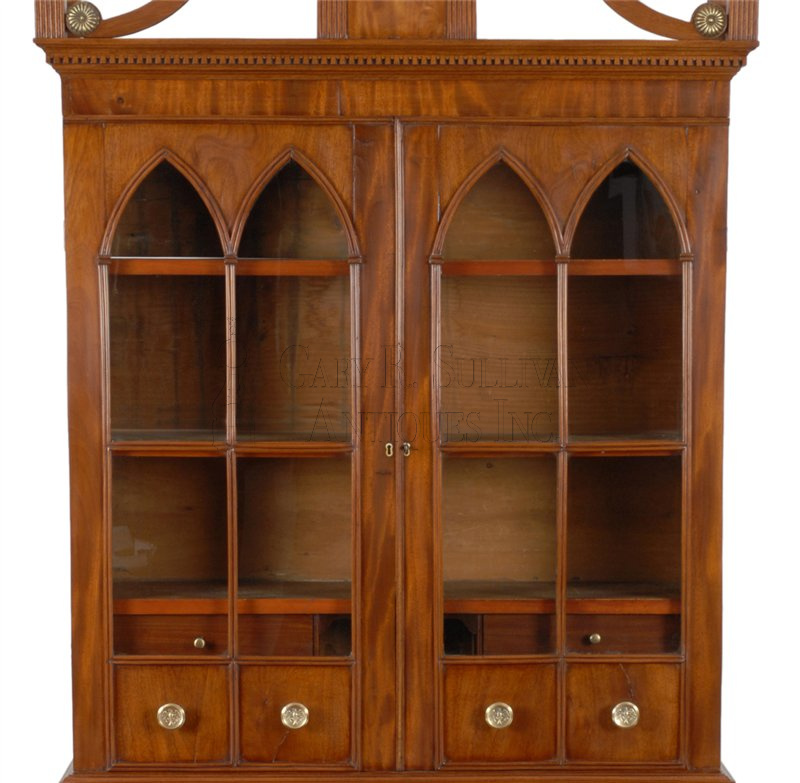 Sheraton Desk & Bookcase, Coastal, Maine