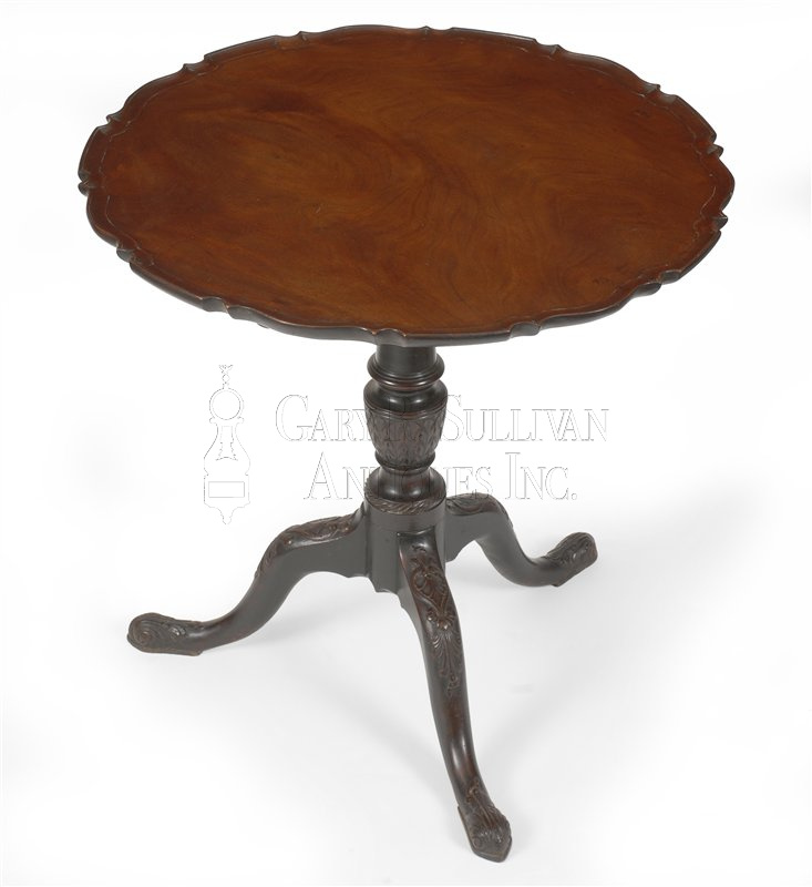 Chippendale tilt top tea table, circa 1770