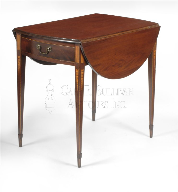 Federal inlaid Pembroke table, NY, circa 1790