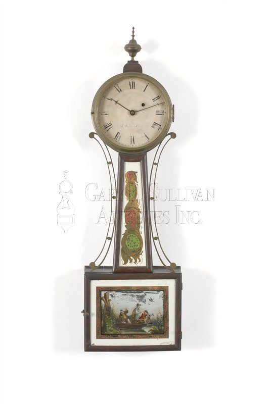 Joshua Wilder Banjo Clock (Hingham, Mass.)