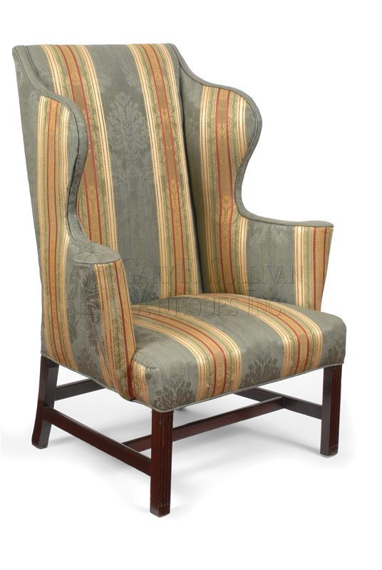 Chippendale wing back chair, circa 1760-80