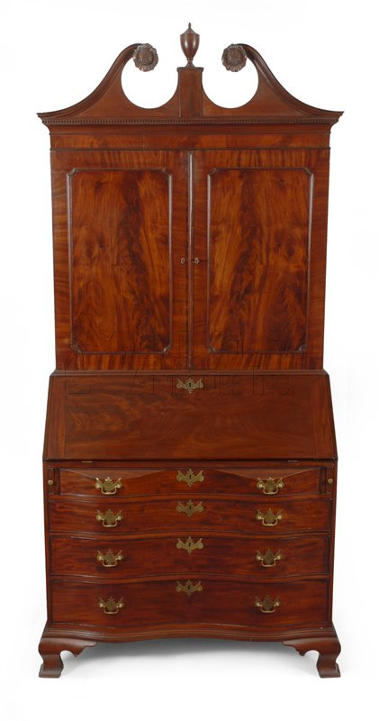 Appleton Chippendale desk and bookcase, (Salem, Mass)