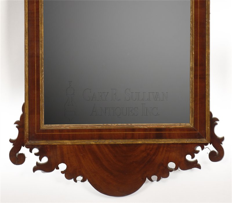 Federal gilt and inlaid mirror (New York)