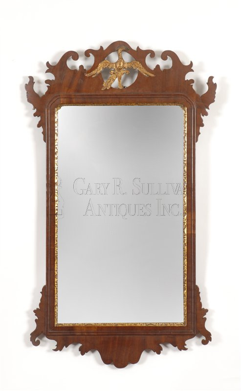 Chippendale gilt carved mirror (American)