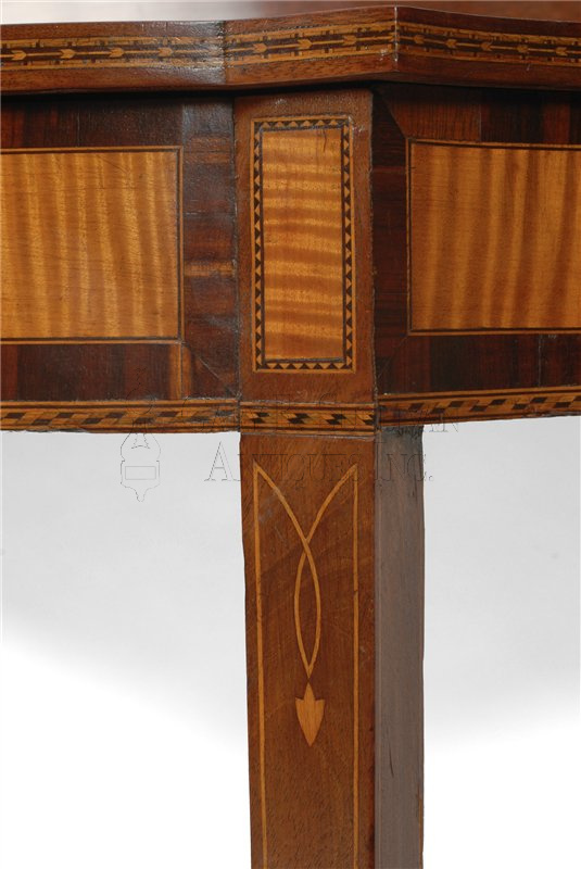 A Pair of Federal games table, Boston, circa 1790