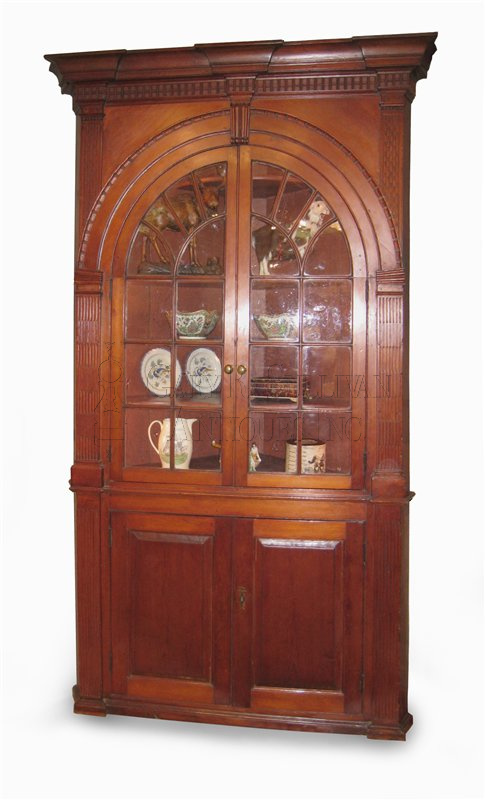 Chippendale carved cupboard, circa 1760-80