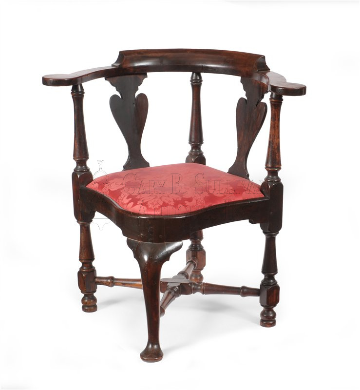 Queen Anne corner chair, (Newport, RI) 