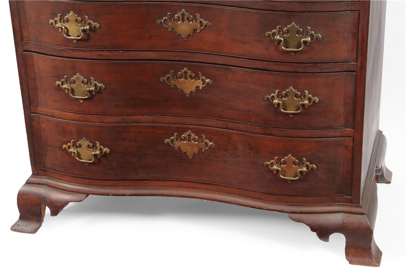 Chippendale Chapin school chest (Colchester, CT)