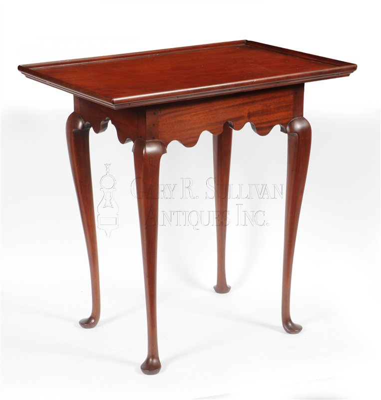 Queen Anne tray top tea table, (Boston, Mass)