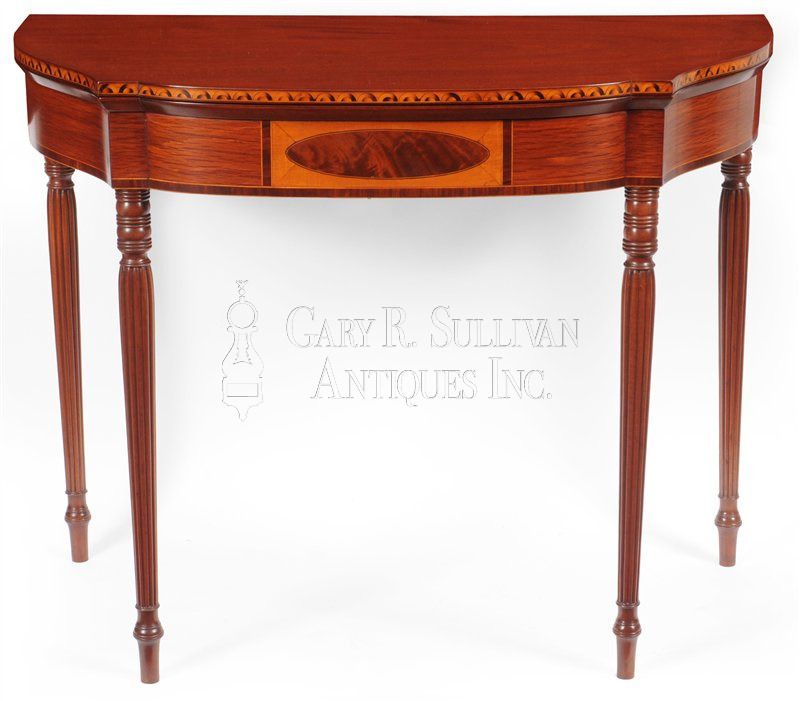 Federal Inlaid card table, (Boston, circa 1790)