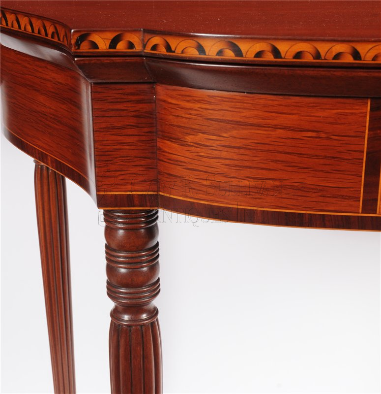 Federal Inlaid card table, (Boston, circa 1790)