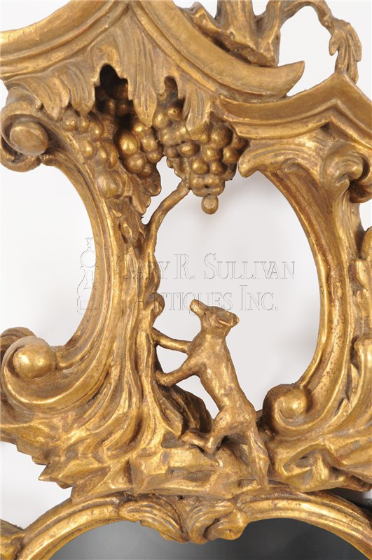 Rococo Giltwood Wall Mirror in the manner of Thomas Johnson (Philadelphia, PA)