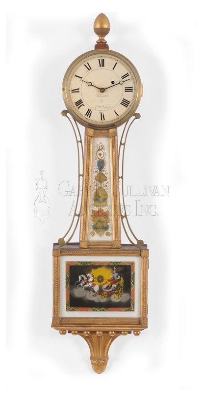 Leonard Noyes Banjo Clock (Nashua, NH)