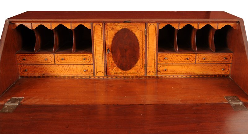 Federal mahogany inlaid desk (Flowertown, PA)