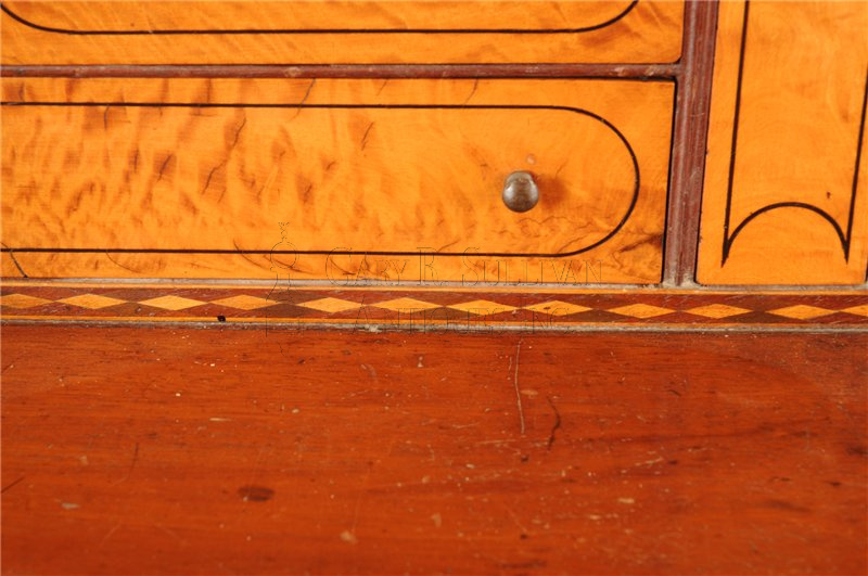 Federal mahogany inlaid desk (Flowertown, PA)