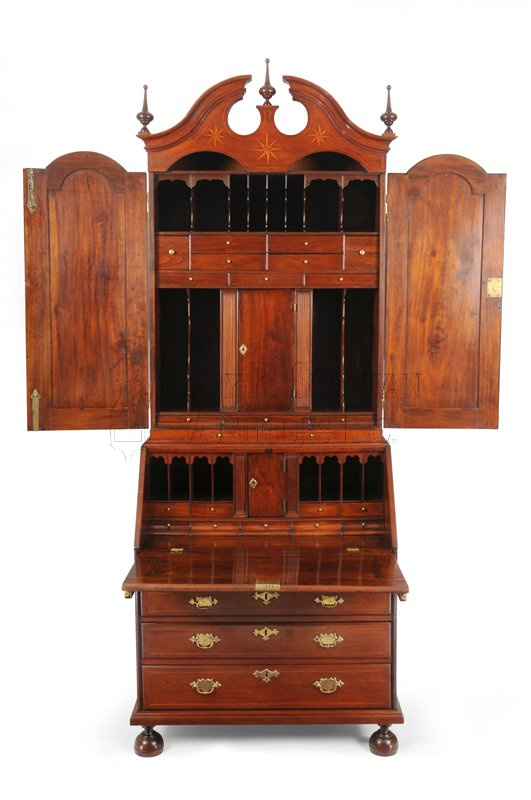 William and Mary desk and bookcase (Providence, RI)