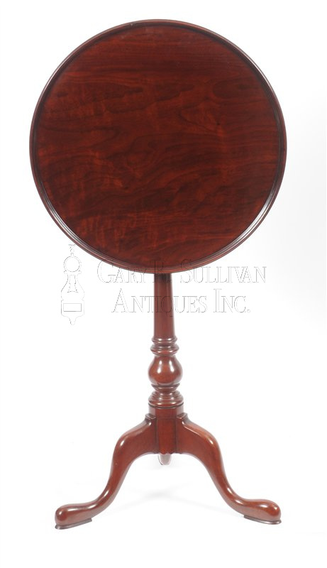 Queen Anne Walnut Candle Stand, (Philadelphia, PA)