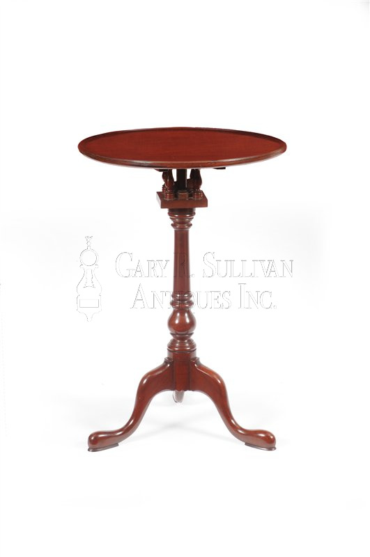 Queen Anne Walnut Candle Stand, (Philadelphia, PA)