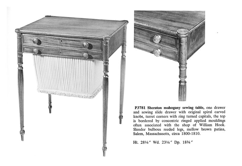 William Hook Sewing table, (Salem, Mass)