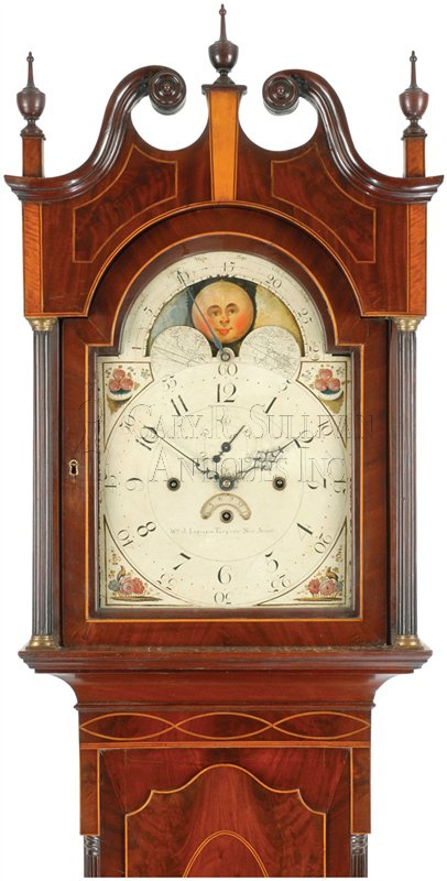 William J. Leslie Tall Clock (Trenton, NJ)