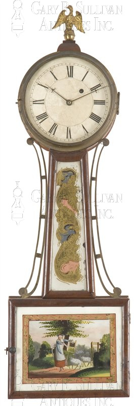 Reuben Tower Banjo Clock (Hingham, Mass.)