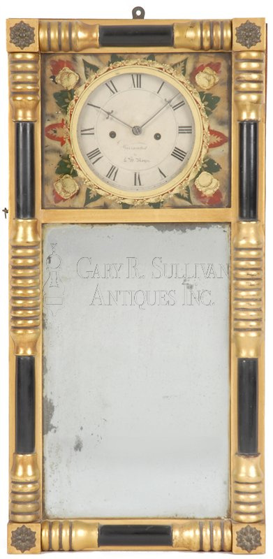 Leonard Noyes Mirror Clock (Nashua, NH)