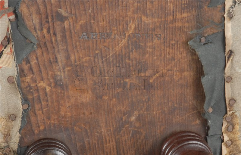 Labeled Foot Stool, Winchendon, Mass